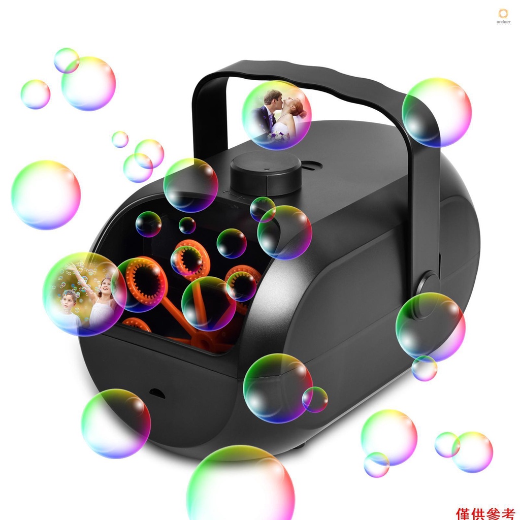 Bubble Machine Automatic Bubble Blower Portable Rechargeable Bubble