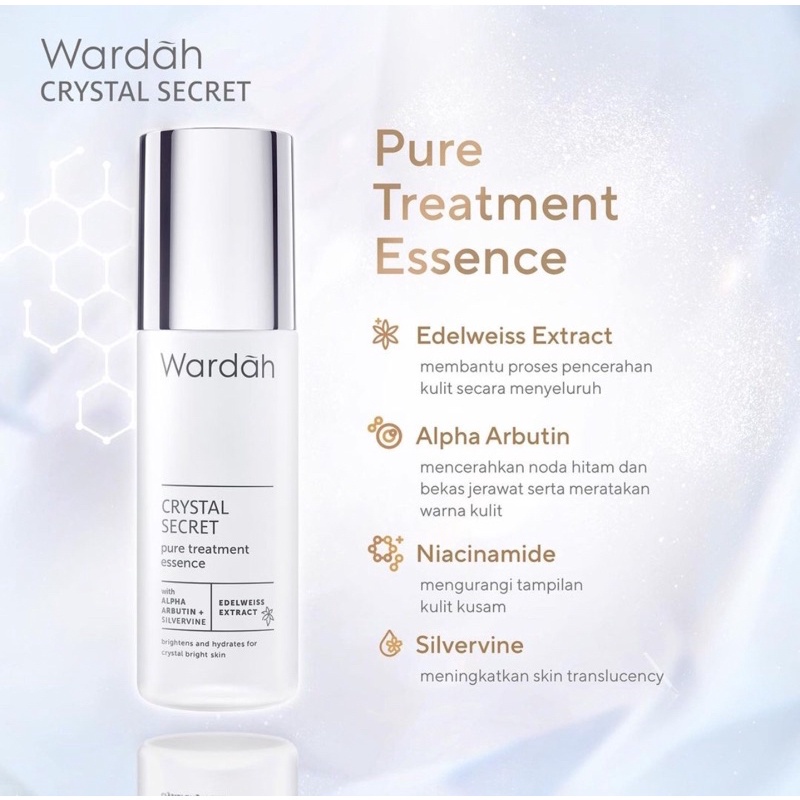 Wardah Crystal Secret Pure Treatment Essence 100ml | Shopee Malaysia