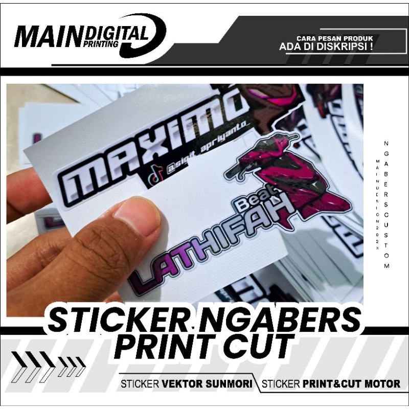 Ngabers Sticker PRINT & CUT Vector Sticker Aesthetic Sticker NGABERS ...