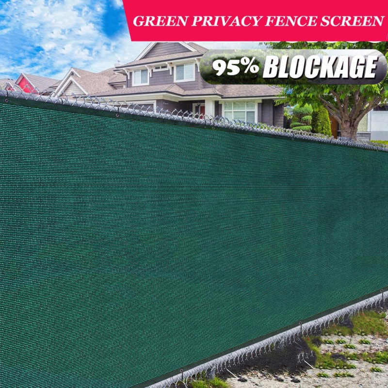 Dark Green Color Shade Net Balcony Gate Privacy Fence Summer Awning