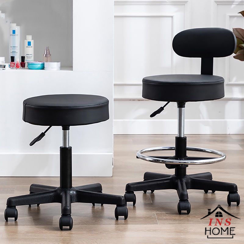 Lift Chair Beauty Round Stool Laboratory Swivel High Stool Backrest ...