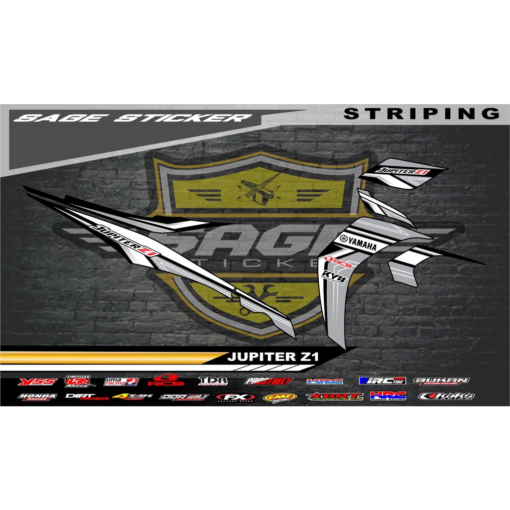 Sticker Striping Variation YAMAHA JUPITER Z1 Semi Full, no 6 | Shopee ...