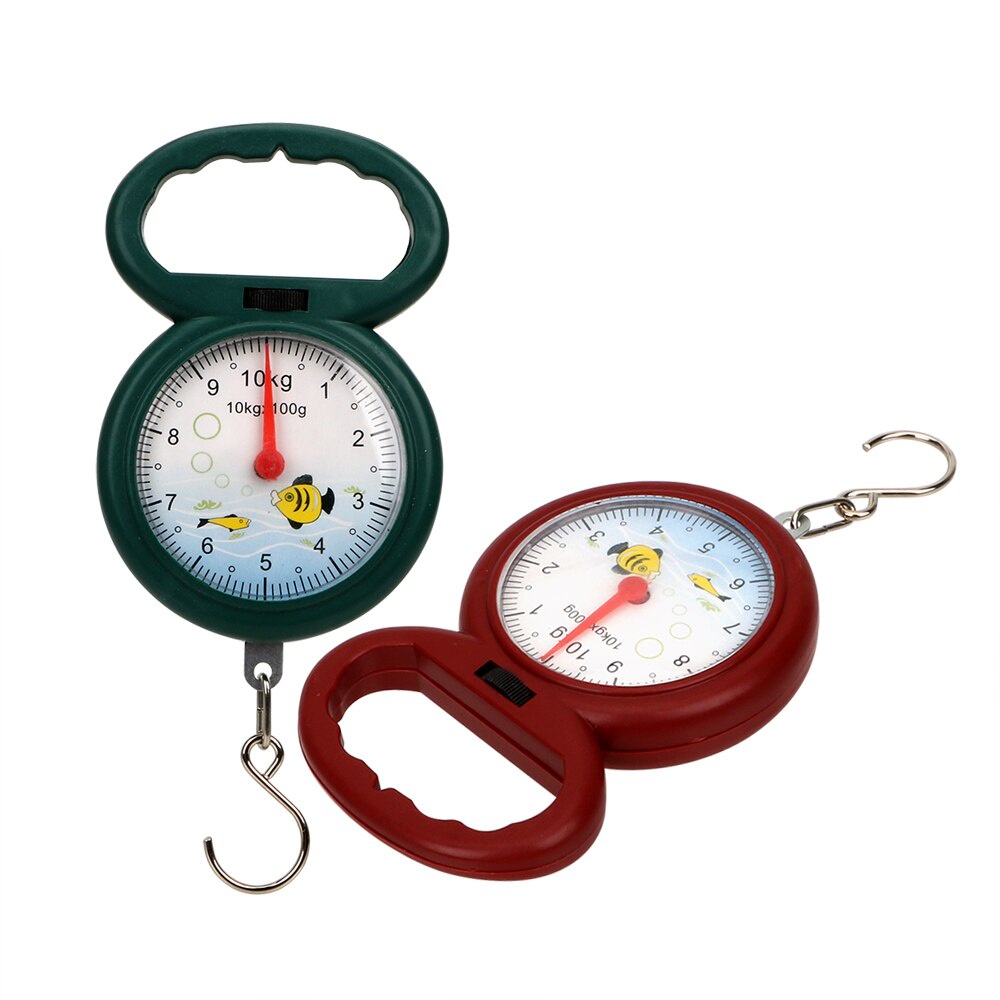 Portable Mini 10kg Weighing Scales for Fishing Pocket Luggage Pointer Hook Hanging  Scales 便携式迷你秤