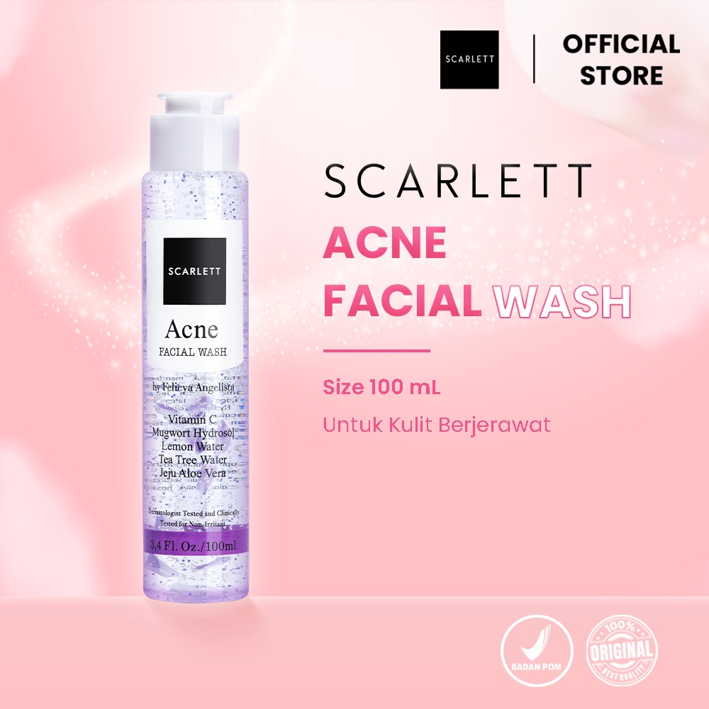 Scarlett Acne Facial Wash Acne 100ml Scarlet Face Wash 100ml