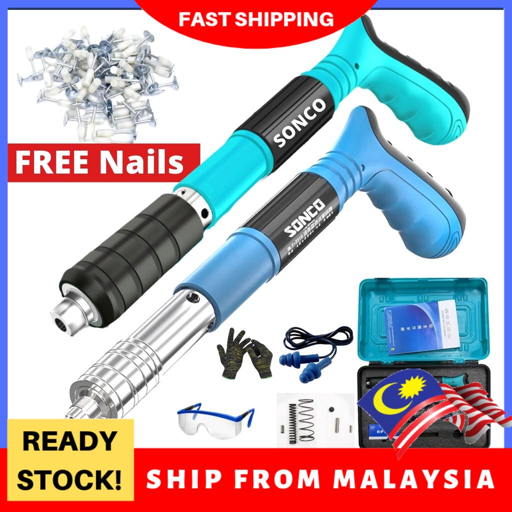 NEW Manual Steel Nails Gun Concrete Rivet Tool Steel Rivet Gun Tufting Gun Wall Anchor Wire