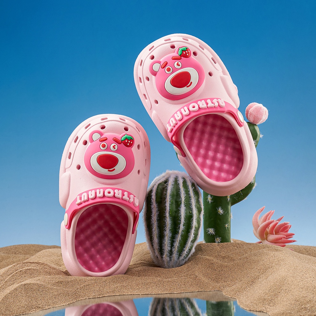 Cheerful Mario Children's bathroom slippers summer household stepping ...