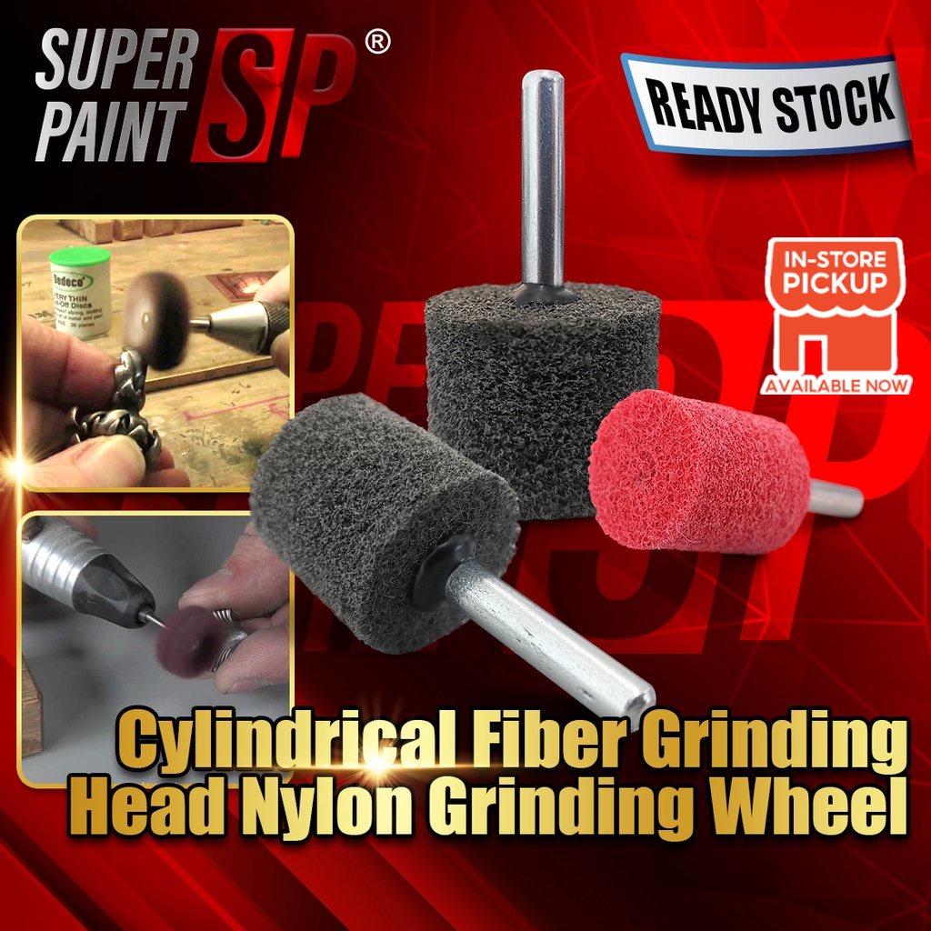 6mm Cylindrical Nylon Fiber Burr Grinding Head 1pc Grinding Wheel Polishing Wheel Angle Grinder