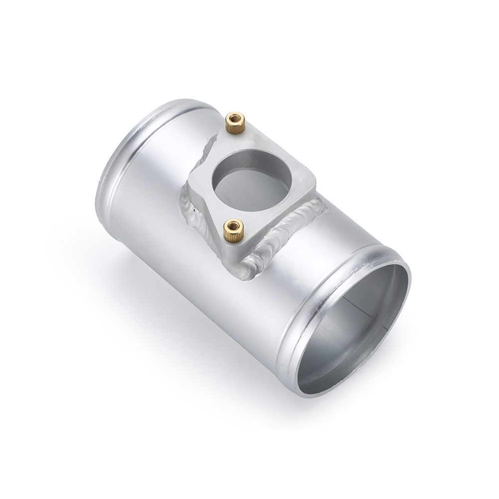 BARTOO 76mm MAF Sensor Adapter - 3in ID, Aluminum, For Honda, Mazda, Subaru, Universal