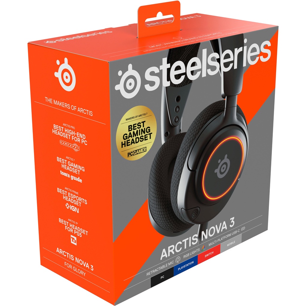 SteelSeries Arctis Nova 3 Wired Gaming Headset Black