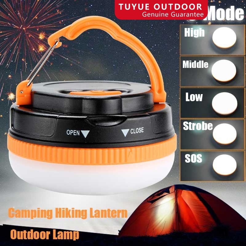 Portable Mini LED Camping Lantern 150 Lumens 5 Lighting Modes SOS