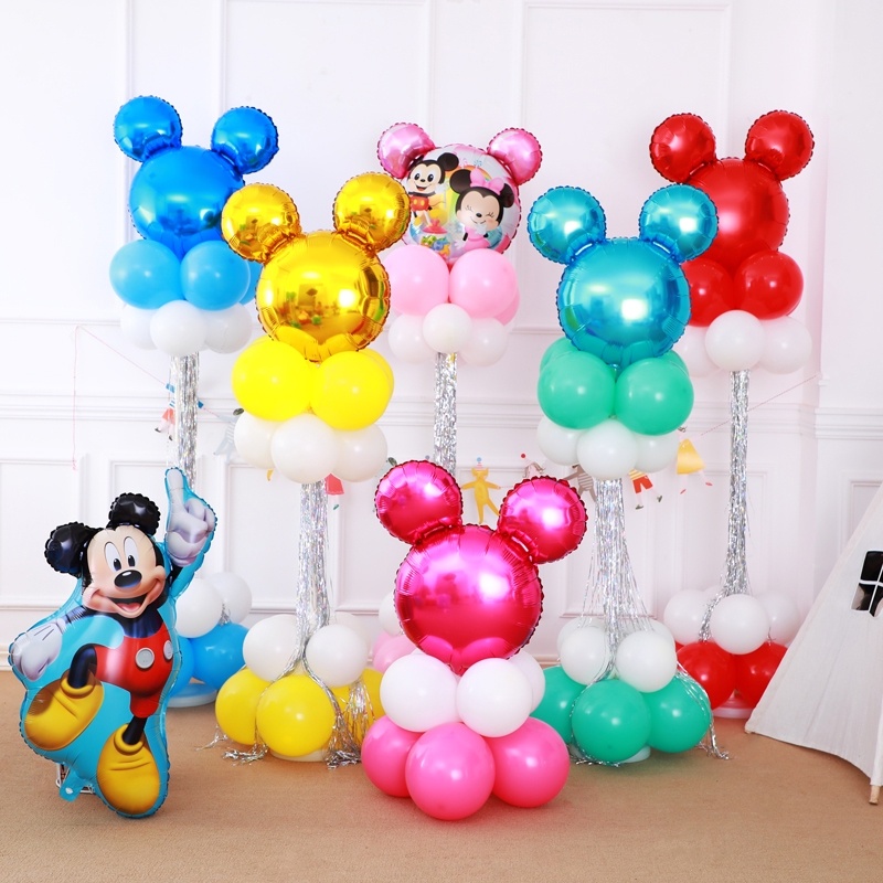 Mickey Mouse Head Foil Balloons Birthday Party Decorations Mickey and ...