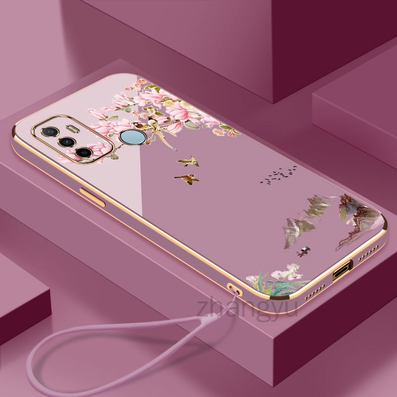 TVVT Coque Pour Oppo A53/ A53s/ A32 2020, Glitter Diamant Sparkle Housse Étui Avec 360° Bague