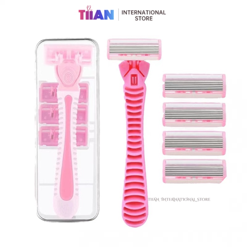 Manual 6Layer Razor Ladies Dedicated Hair Removal Knife Armpit Private