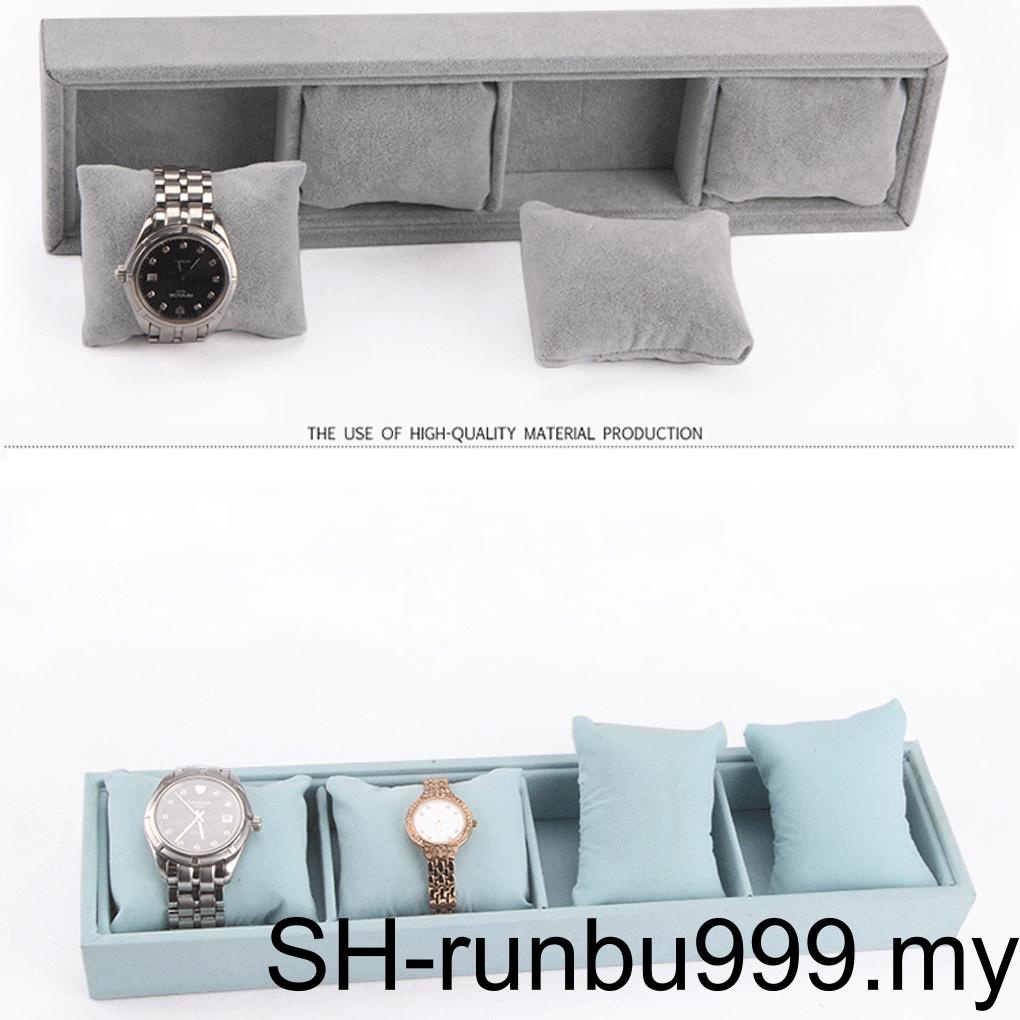 Watch Tray Bracelet Pendent Bangle Jewelry Pillow Holder Table Dresser