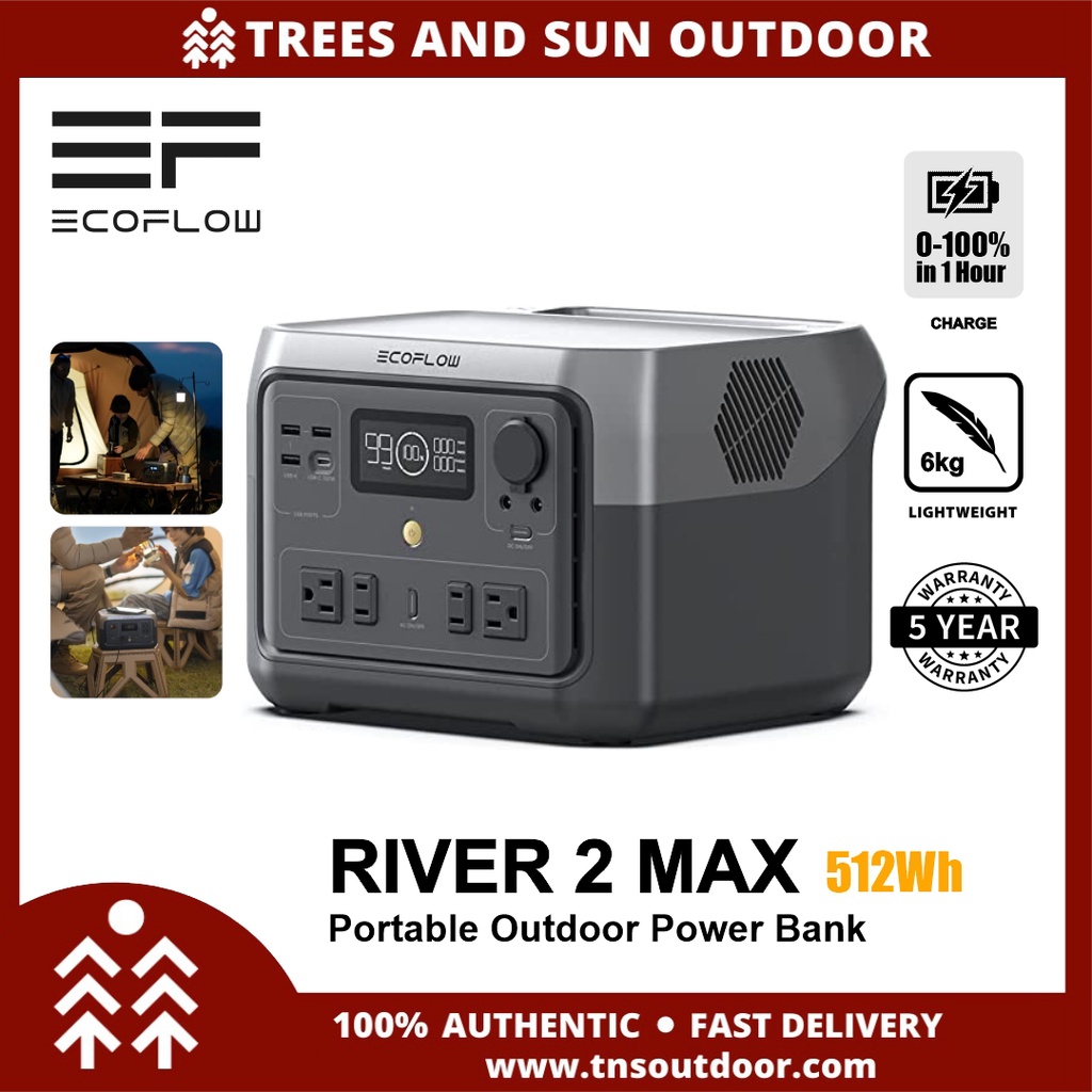 ECOFLOW River 2 Max Portable Multi-Function Power Generator | Shopee ...