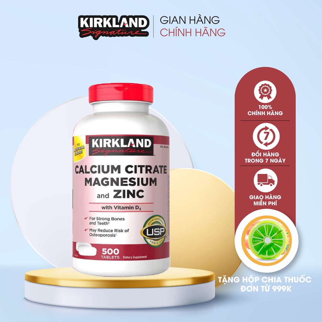 Calcium, Magnesium, Zinc Kirkland Signature Calcium Citrate Magnesium