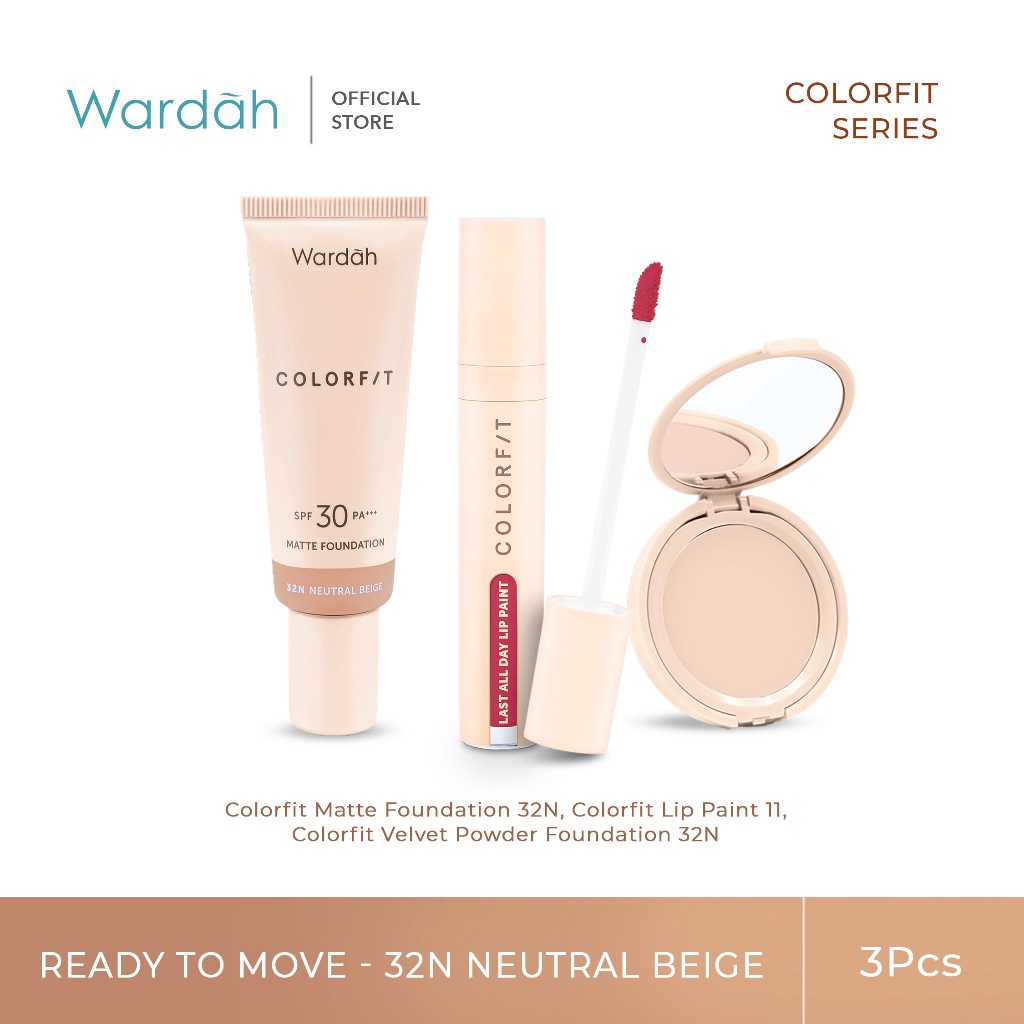 Wardah Colorfit 32N Neutral Beige Skin Match Tecnology | Shopee Malaysia