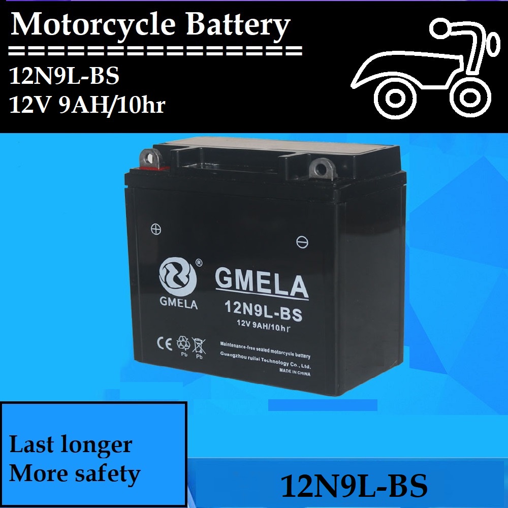 12N9L-BS 12N9L 12N9 GMELA BATTERY BATERI NANOGEL GEL HAWK SCRAMBLER ...
