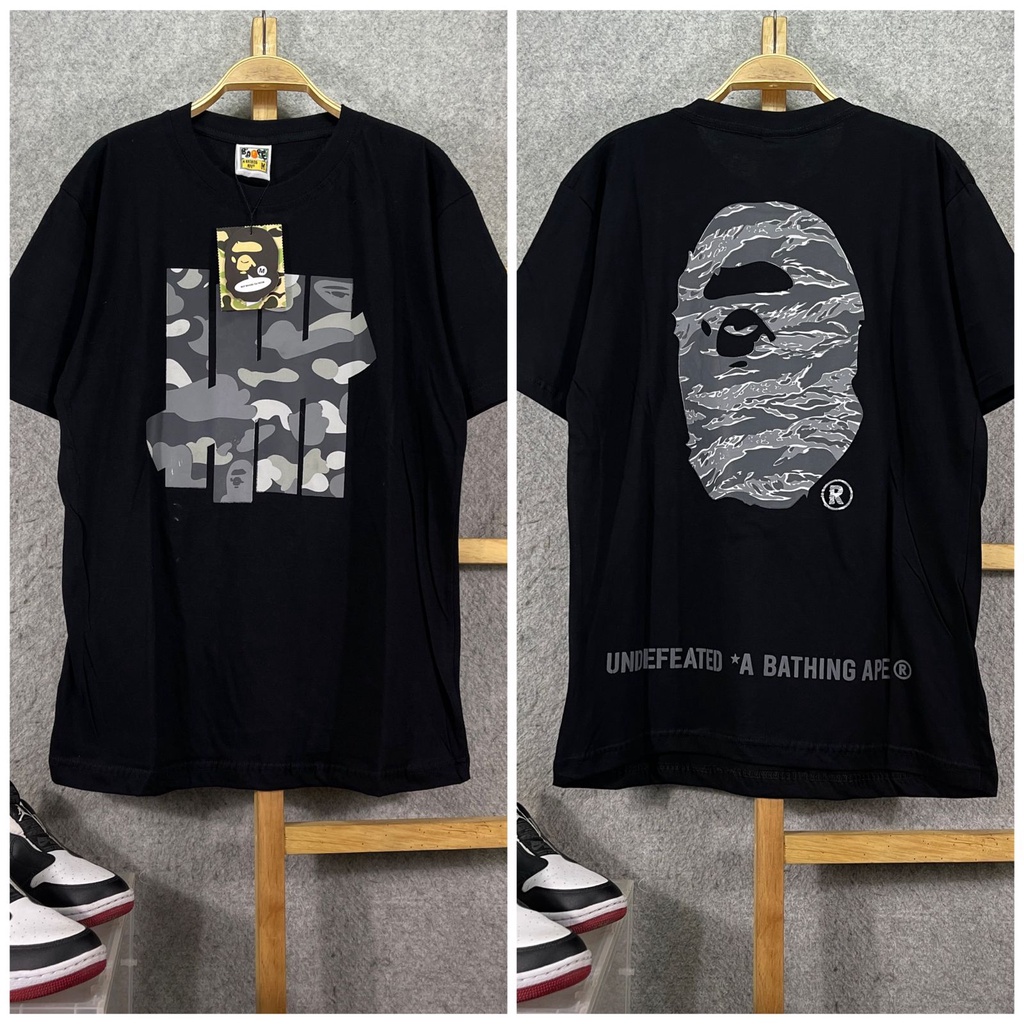 Undefeated x A Bathing Ape Bape Premium Fulltag T shirt Shopee Malaysia