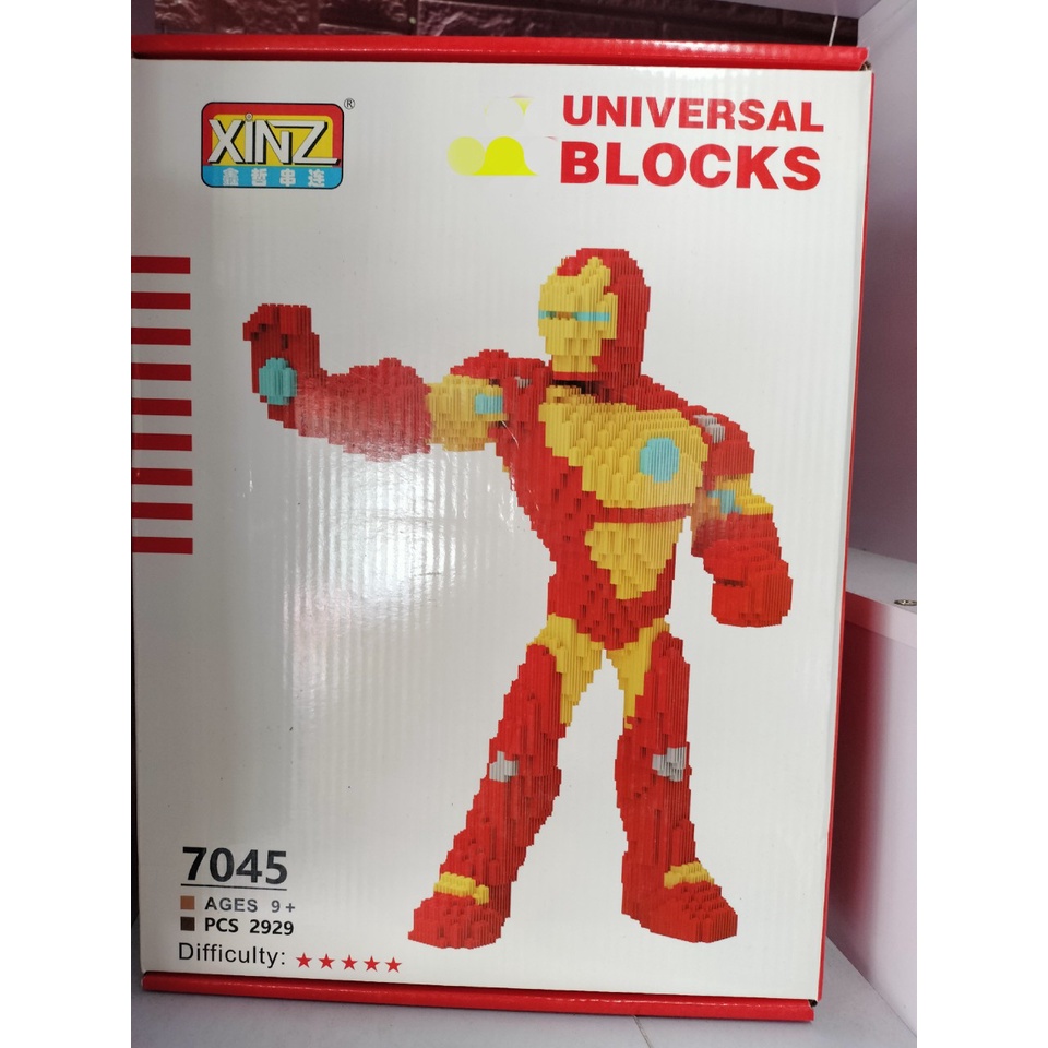 Assembling lego superheroes, assembling iron men, assembling rabbits ...