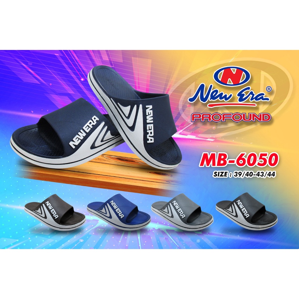 New Era Men's Rubber Slippers Slippers 6050 | Shopee Malaysia
