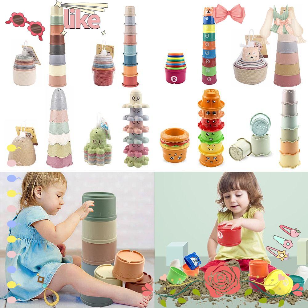 LIKE Stacking Cups For Baby Kids Hot Gifts Stacking Tower Building ...