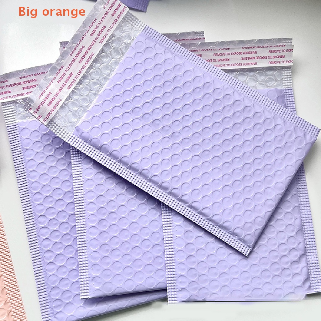 [Big orange] 10pcs 13*18cm Purple Bubble Mailers Shipping Mailing