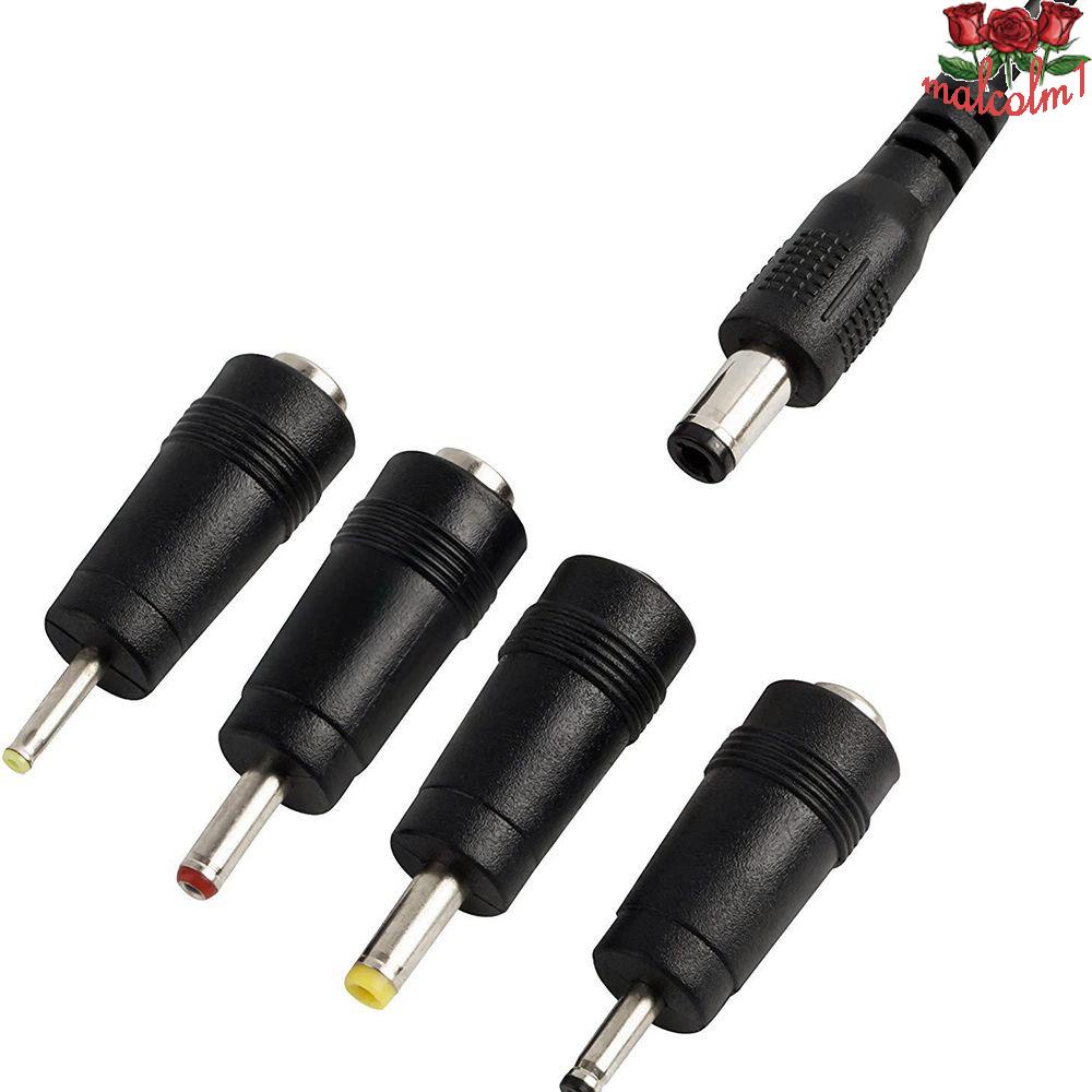 MALCOLM1 1m Cable Interchangeable Plugs Universal USB to DC Jack DC Power Supply Adapter 8 Male