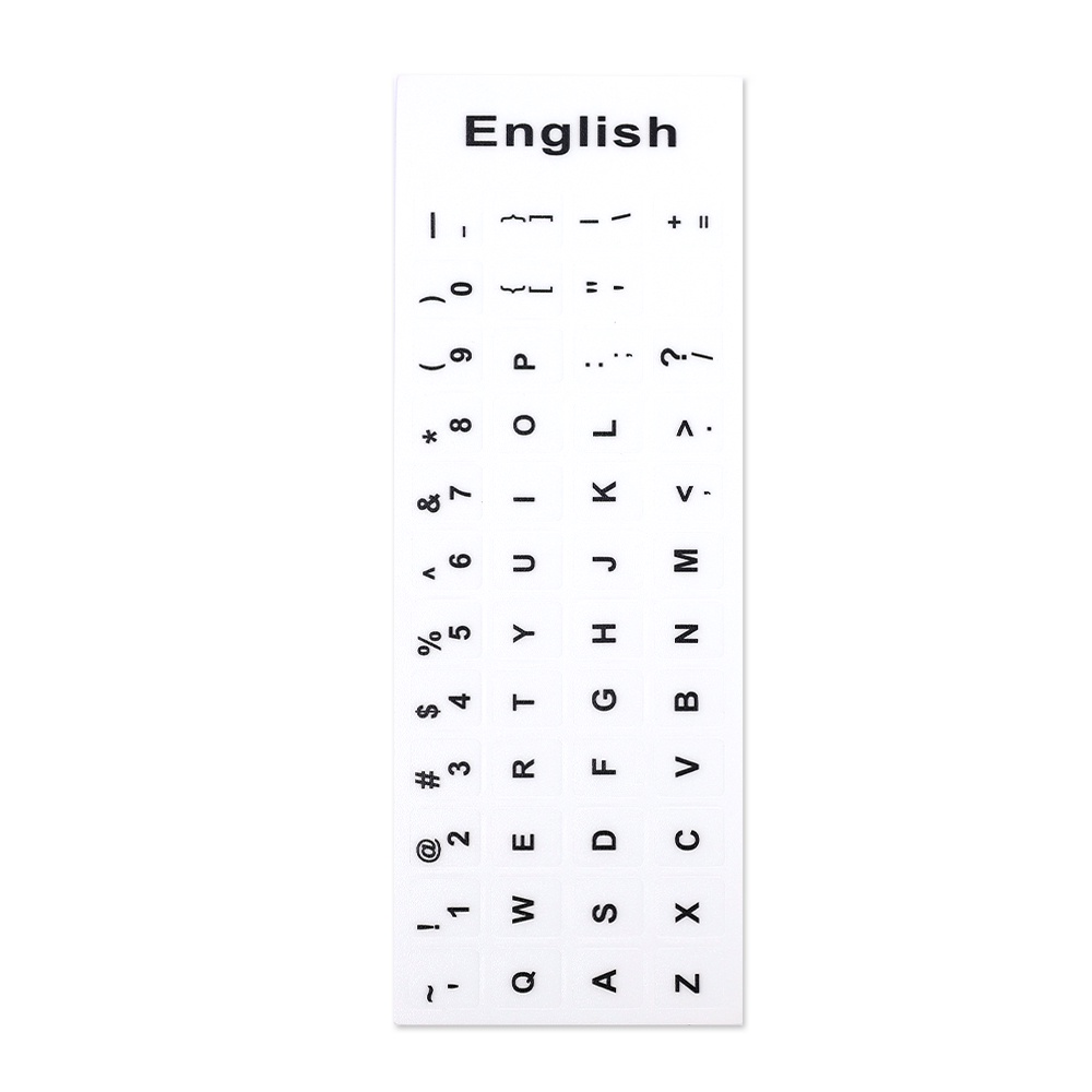 English/ Russian Fluorescent Keypad Alphabet Decal/ Portable Self ...