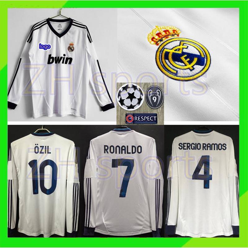 Ozil Real Madrid 2012 2013 Long Sleeve Jersey Camiseta Shirt Trikot XL