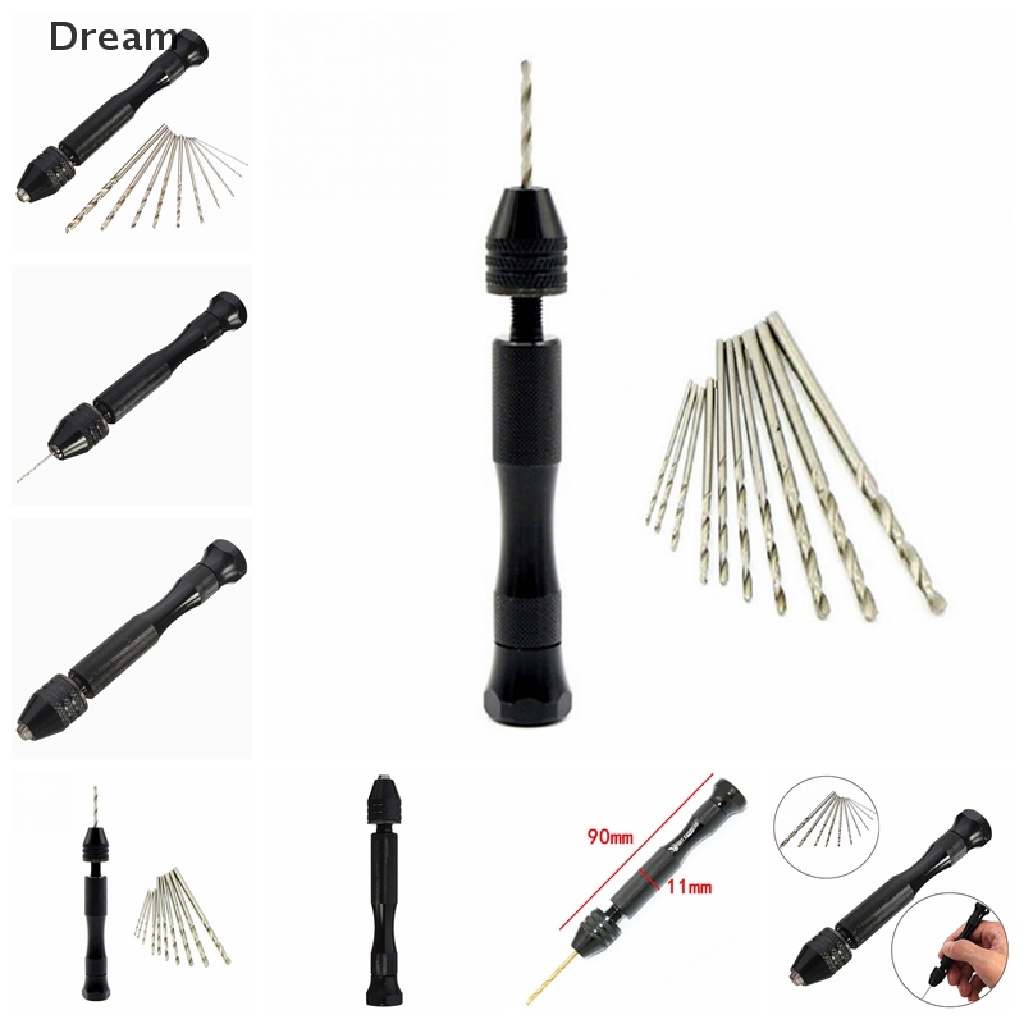 11X/set Hand Drills Twist Drill Drilling Jewelers Maker Hobby Crafts