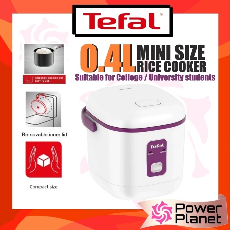 Tefal 0.4L Mini Rice Cooker RK1721 ( NonStick Pot) Shopee Malaysia