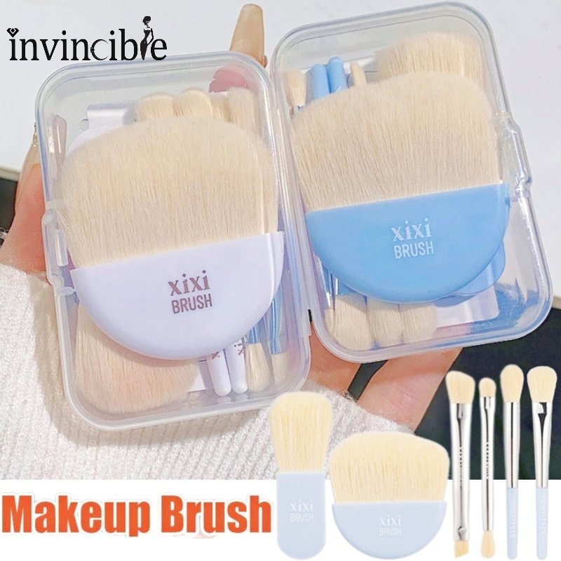 6 Pcs/Set Mini Travel Portable Makeup Brushes with Box/ Professional