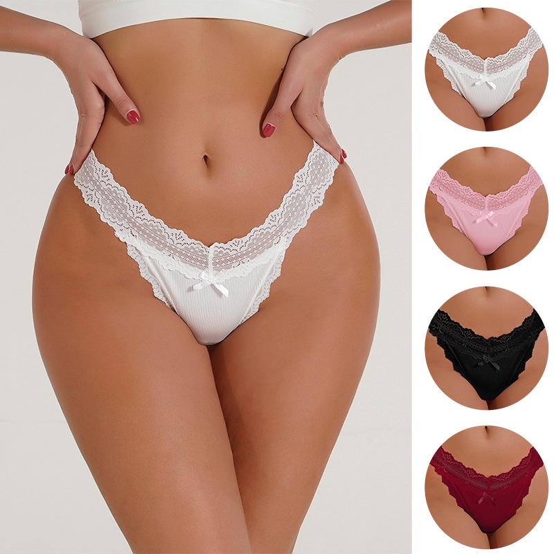 New Year And Christmas G-String Thongs for Women No Show Panties Underwear  Low Rise T-Back