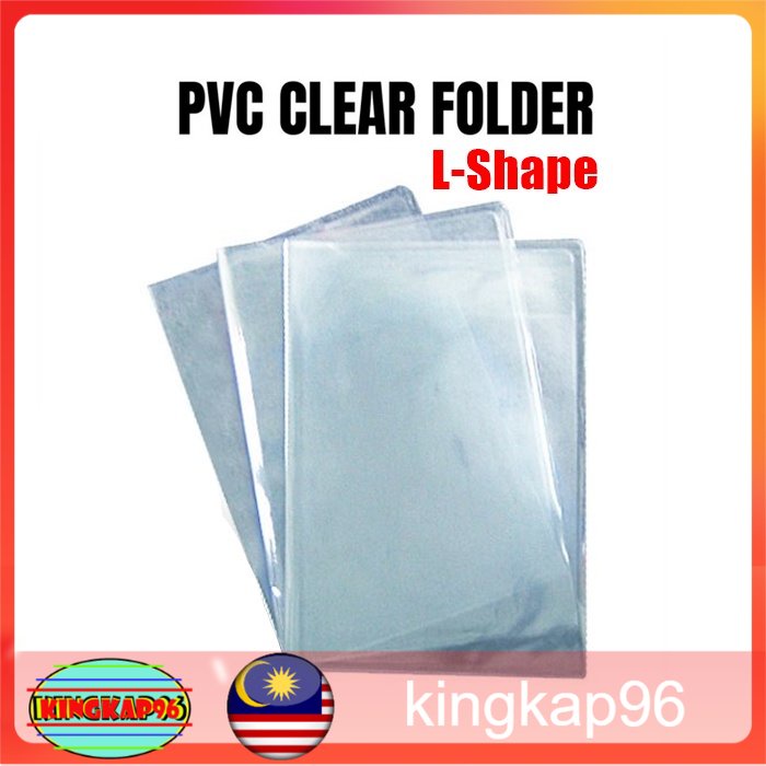 A4 L-shape Transparent Document Folder Paper Organization Folder ...