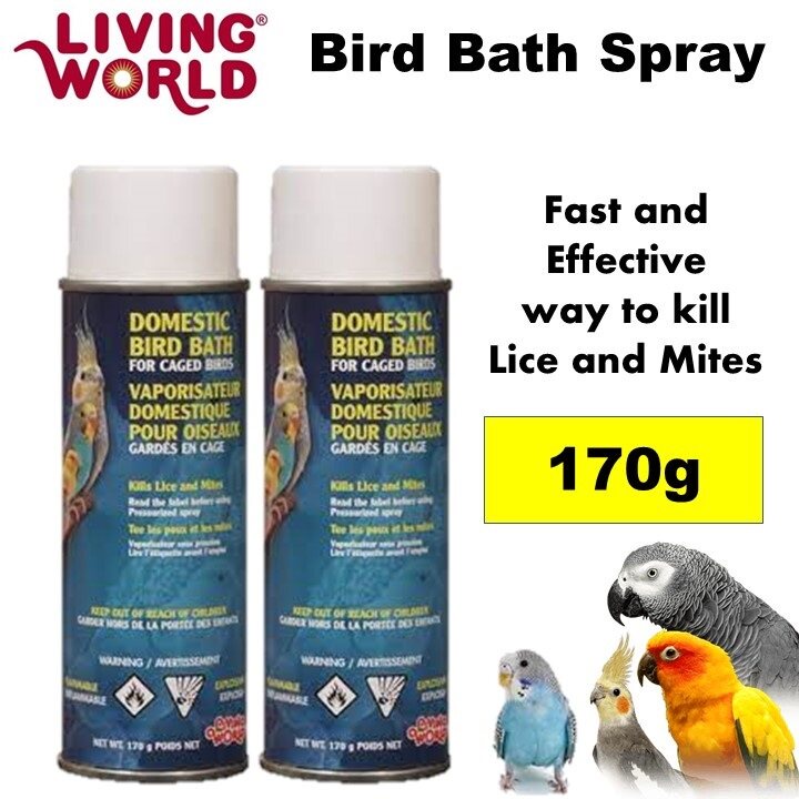 Living World Domestic Bird Bath Spray (170g)/ Semburan Mandi Burung