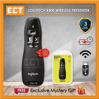 bagage spektrum Afhængighed Logitech R400 Wireless Presenter - Prices and Promotions - Mar 2023 |  Shopee Malaysia