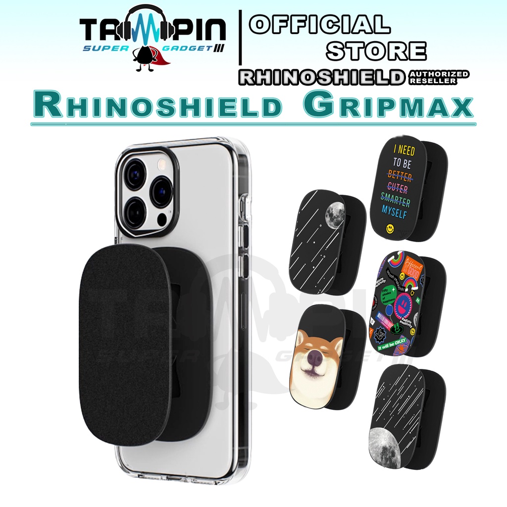 Grip Adhésif RhinoShield GripMini – Anti-Dérapant Pour Téléphone, Personnalisable, Éco-Responsable