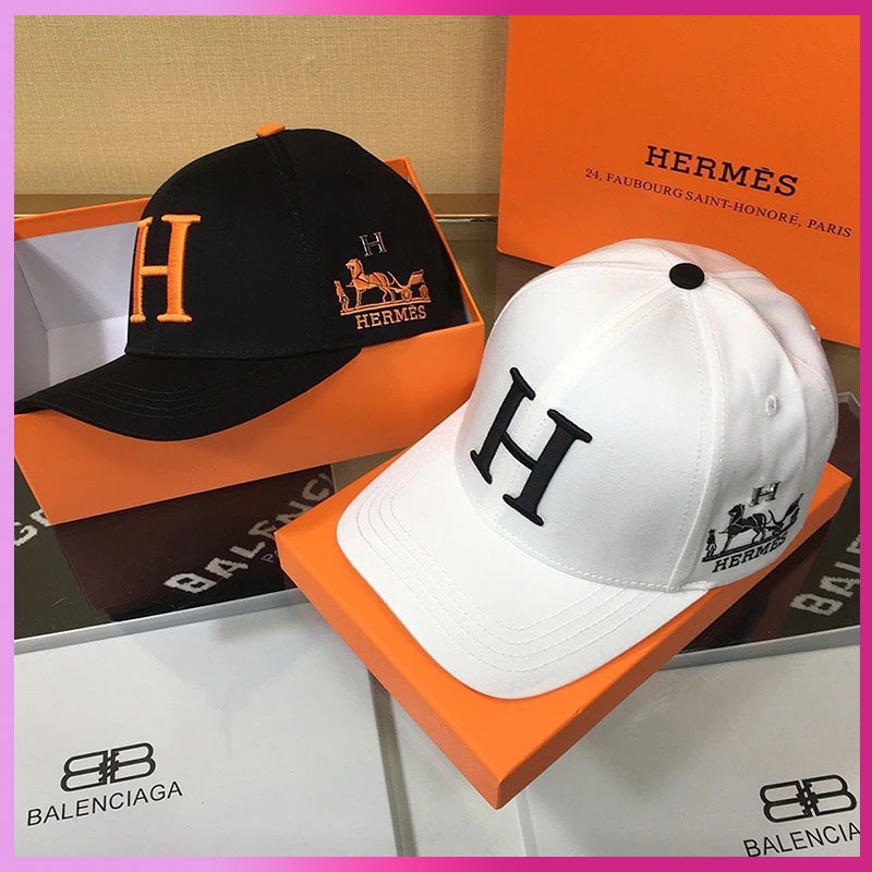 Hermès Hermés New Style High Quality Letter Embroidery Couple Hats Men ...