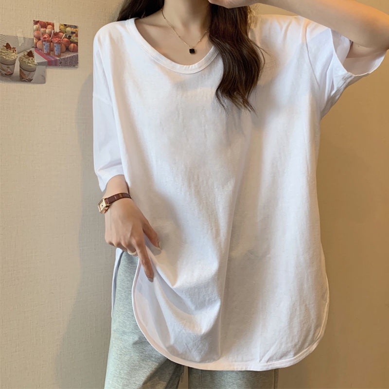 【Tshirt Oversized】(150kg Could Wear) Oversize Women Round Neck Short ...