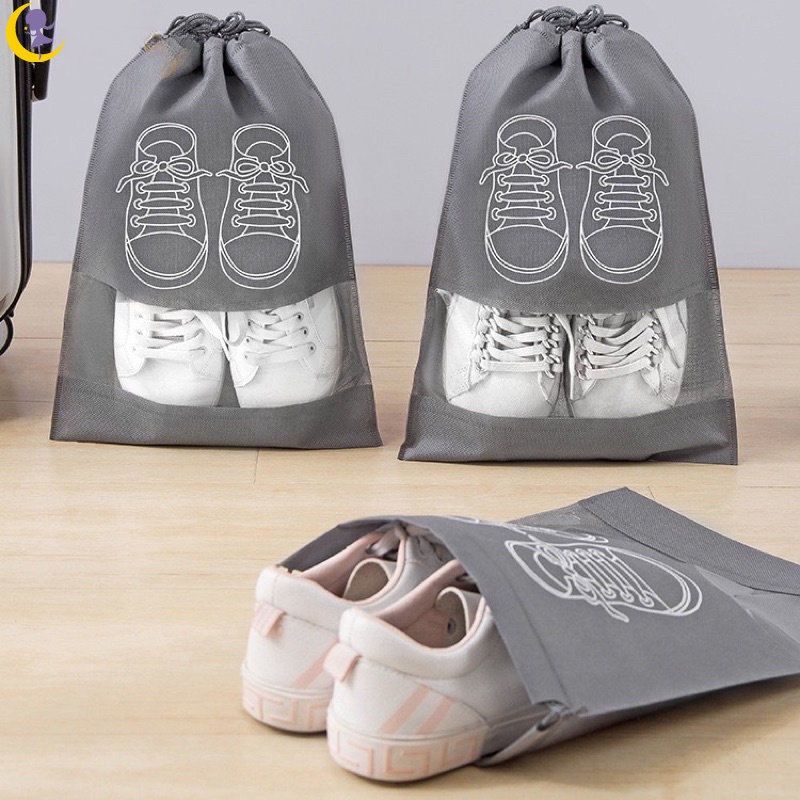 BIG Waterproof Shoes Bag Travel Drawstring Non Woven Travel Bag for