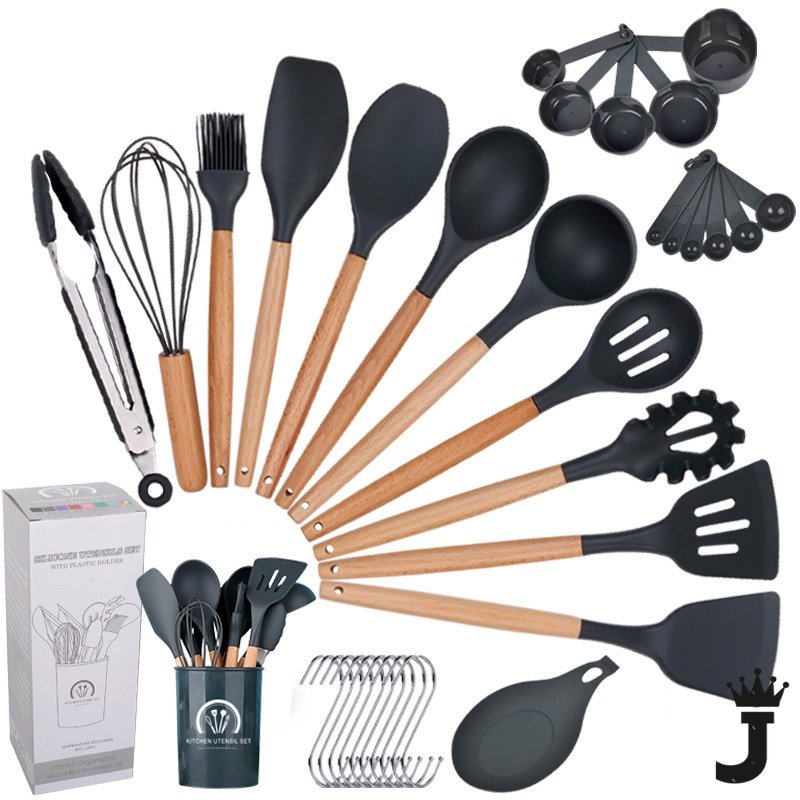 JK Cooking Tools Kitchen Cookware Set Silicone Utensils Cooking Sets ...