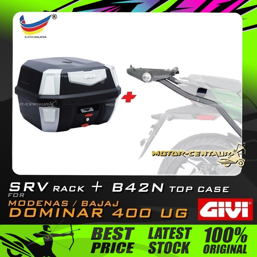 SET KOMBO KOTAK/BOX GIVI ANTARCTICA B42N TOP CASE + GIVI MODENAS ...