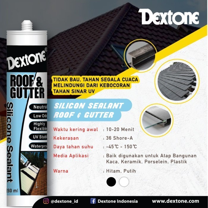Glass Glue Silicone Sealant Roof & Gutter 280ml Shopee Malaysia