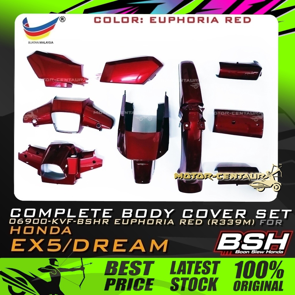 ORIGINAL BSH (BOON SIEW HONDA) BODY COVER KIT SET FOR EX5 DREAM ...