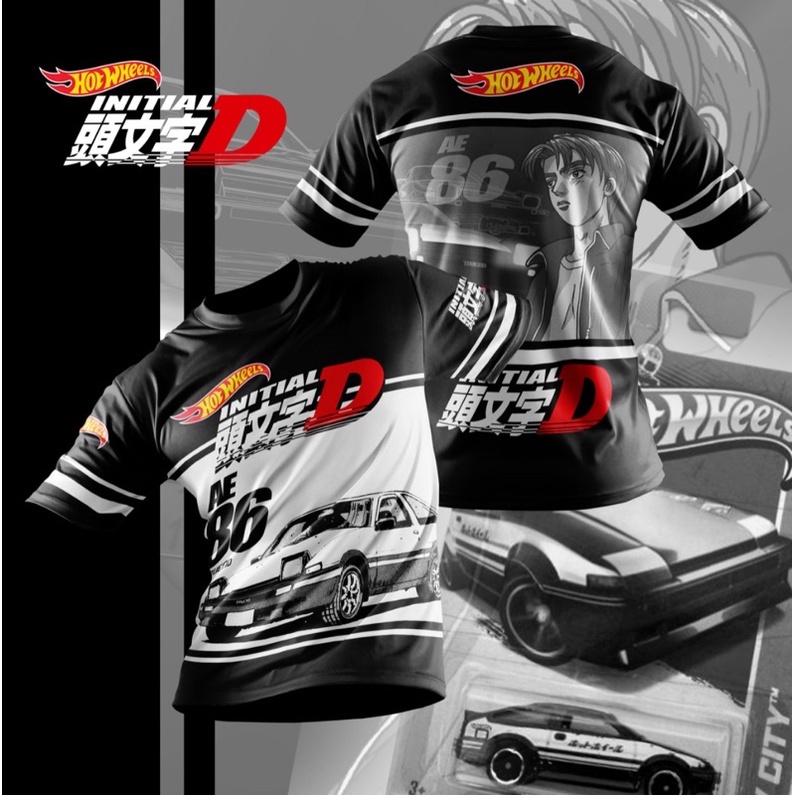 Hotwheels Initial D AE86 Sublimation Tshirt | Baju Initial D | For ...
