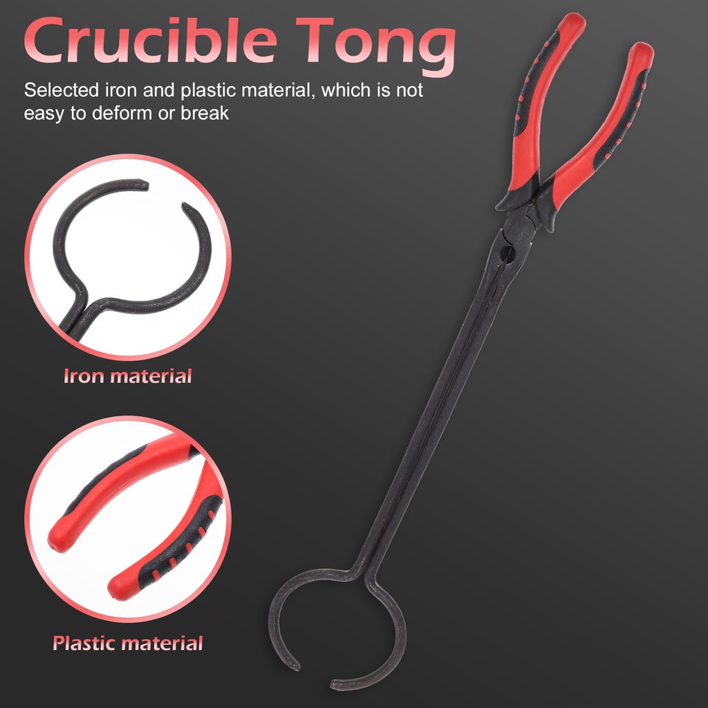 Smelting Tongs Crucible Pouring Tongs Beaker Holder Flask Clamp