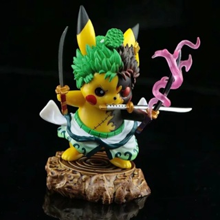 Pokemon Kawaii Camouflage Pikachu Action Figure Anime Cosplay Pocket  Monsters Model Surprise Toys 