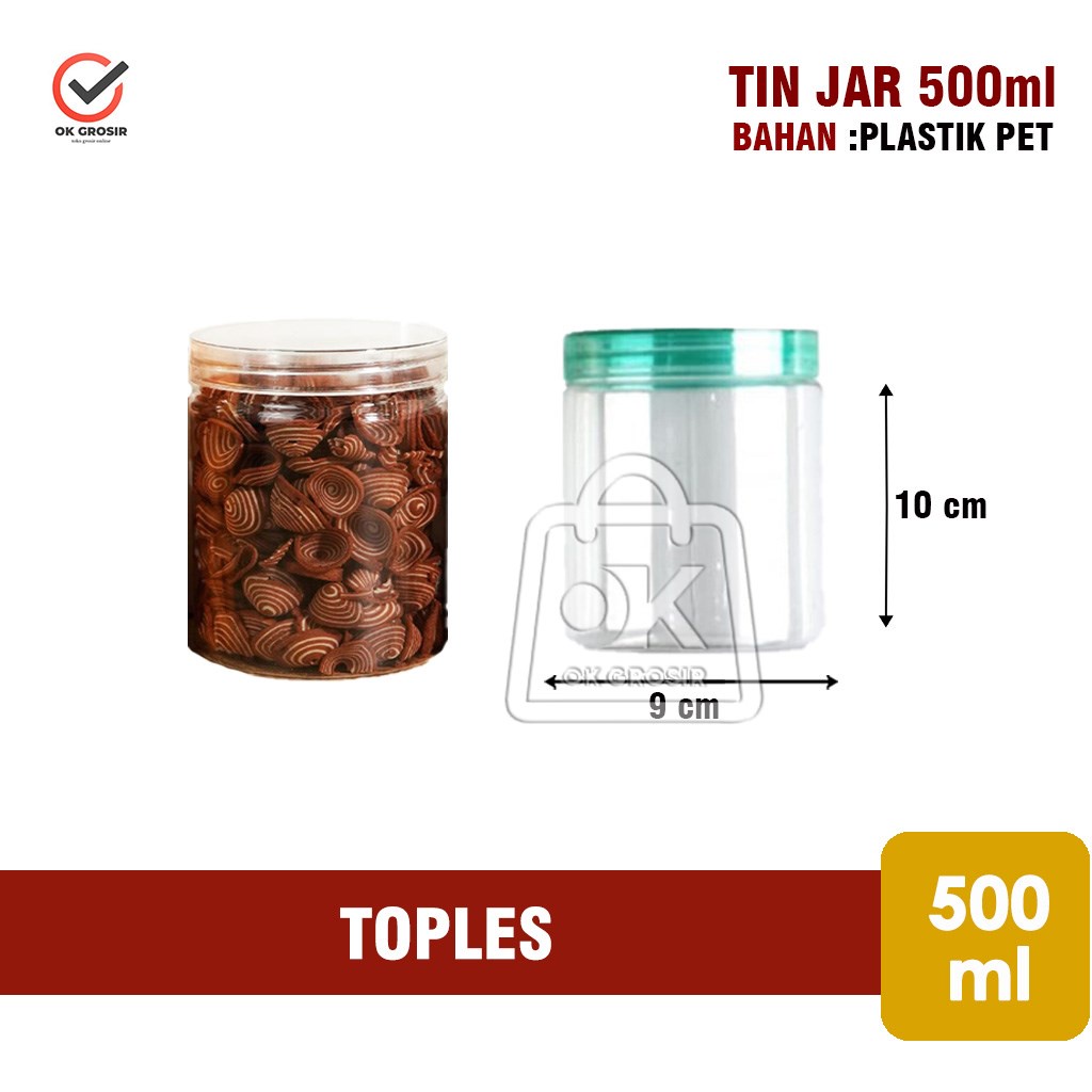 500ml Pet Plastic Jar/Jar Jar/Screw Cap/Spice Cake Snack Jar (1Pcs) Shopee Malaysia