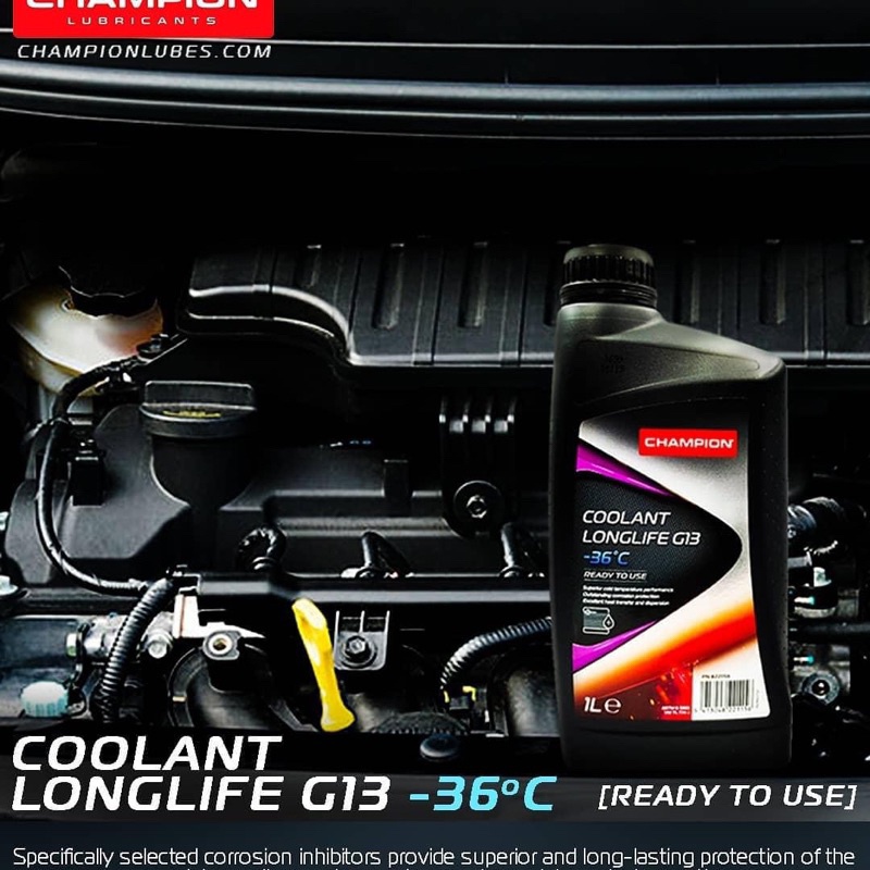 500031 CHAMPION ANTIFREEZE LONGLIFE G13 ethylene glycol based coolant